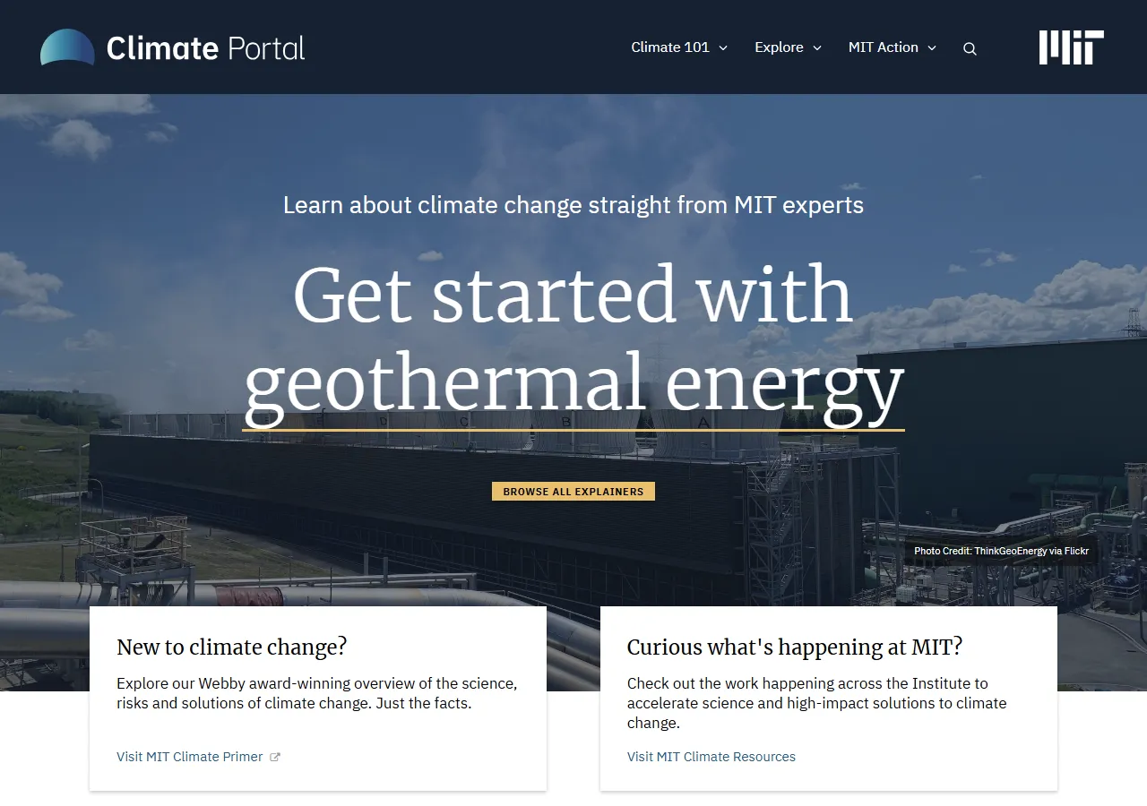 MIT Climate Portal preview