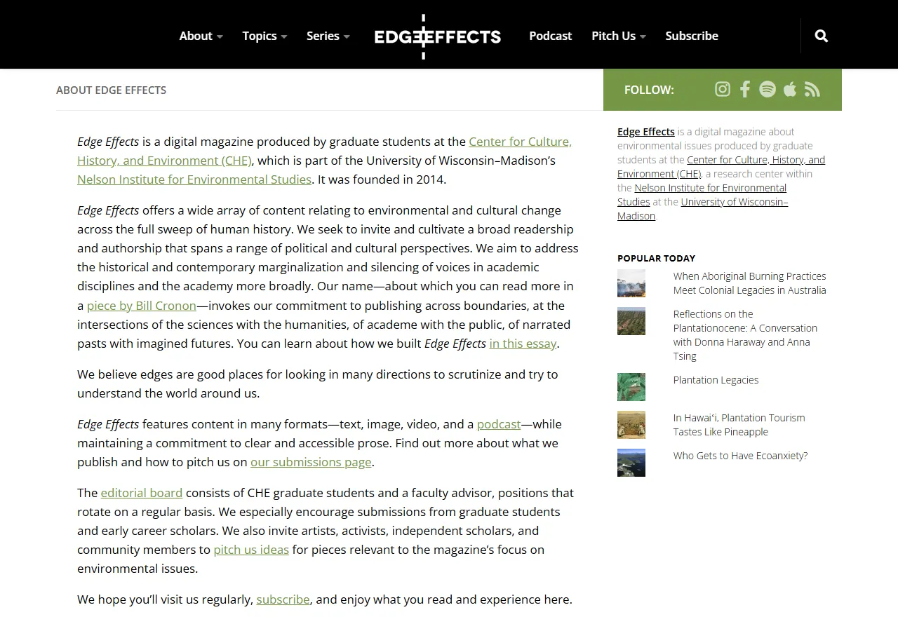 Edge Effects Digital Magazine preview