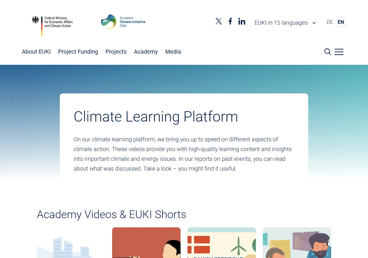 European Climate Initiative (EUKI) preview