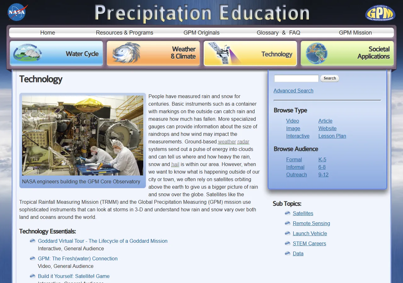 National Aeronautics and Space Administration (NASA): Global Precipitation Measurement (GPM)  preview