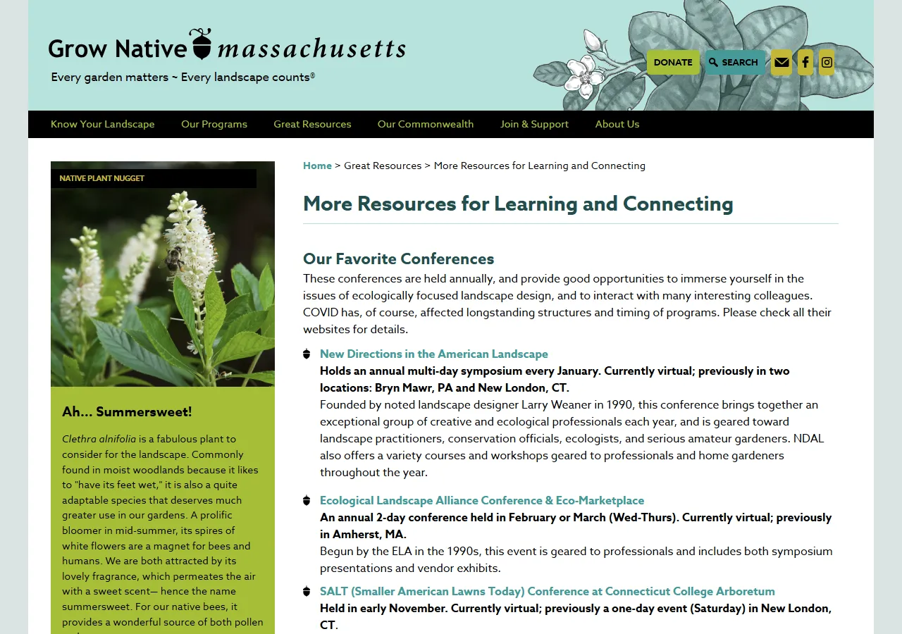 Grow native Massachusetts  preview