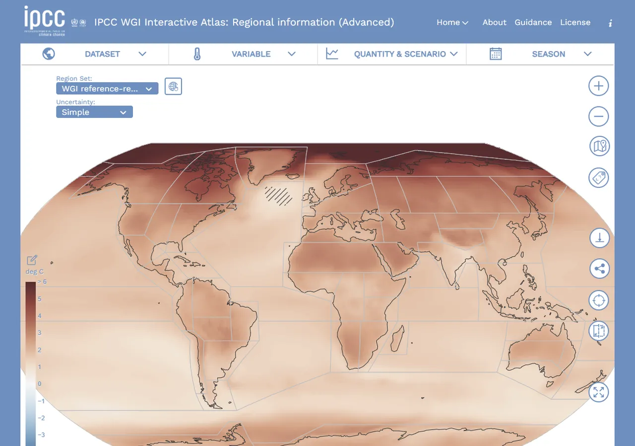 IPCC WGI Interactive Atlas preview