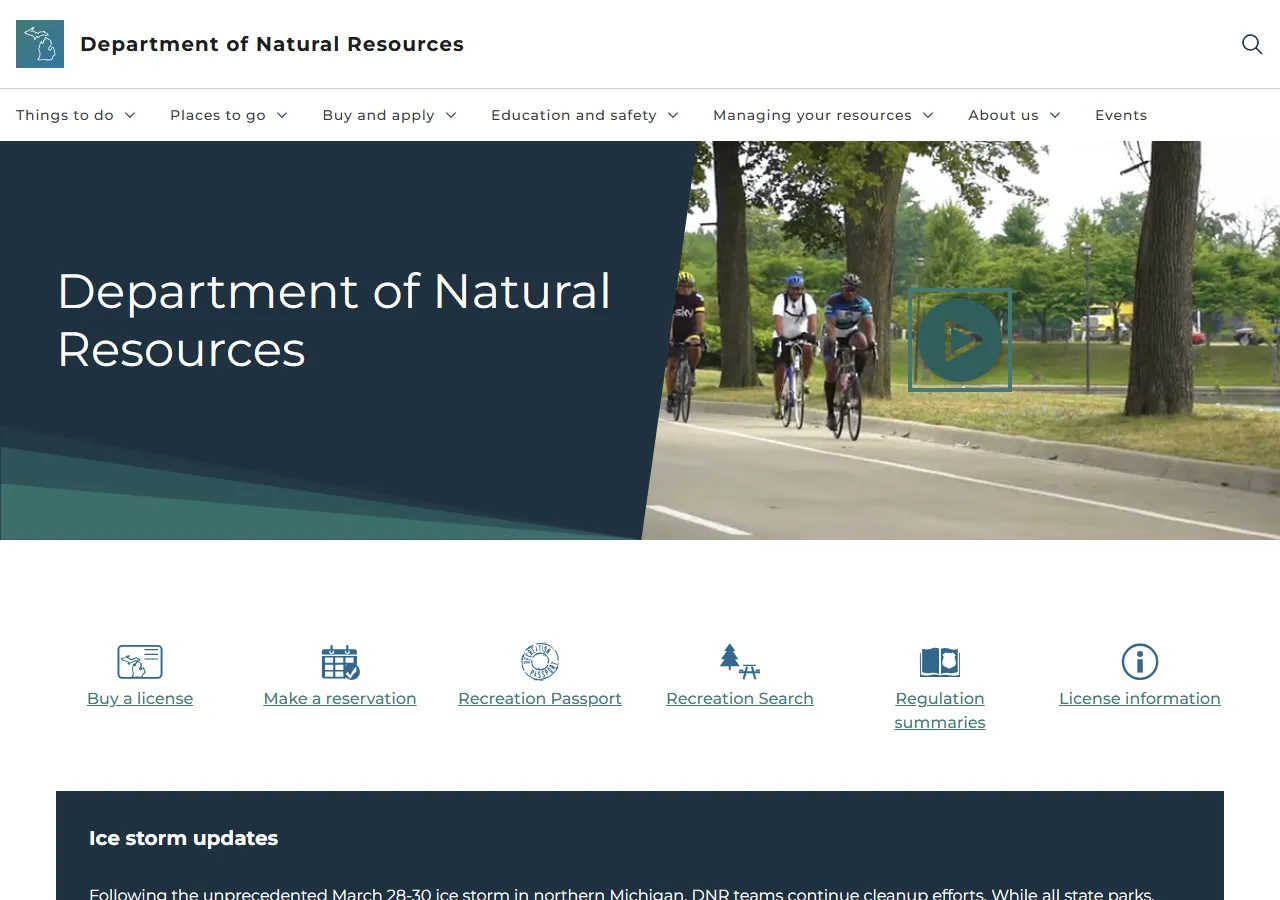 Michigan Department of Natural Resources preview