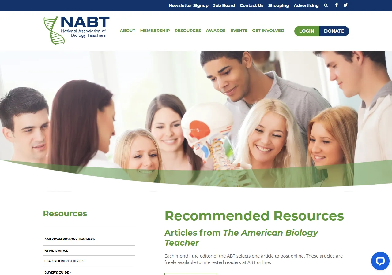 National Association of Biology Teachers (NABT) preview