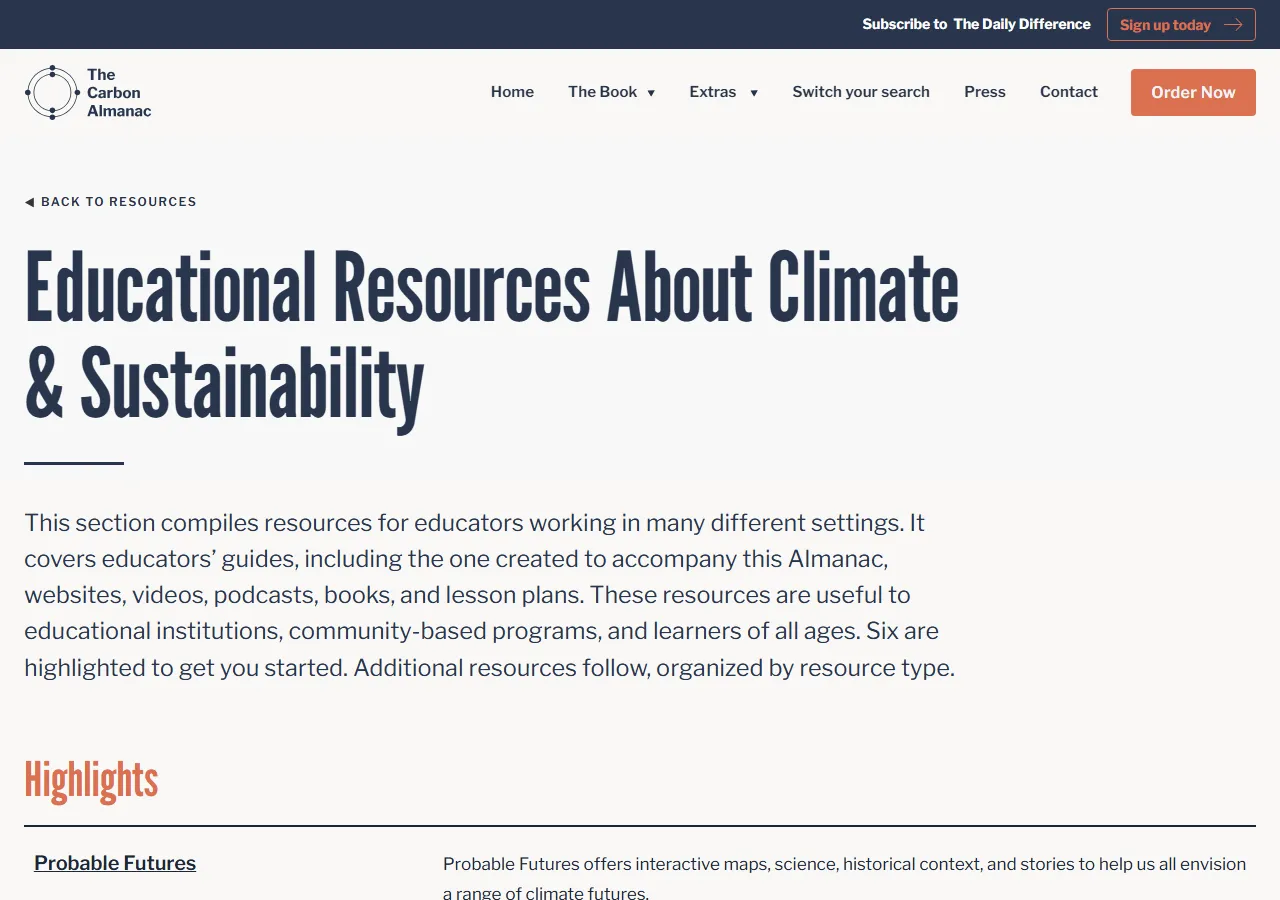 Carbon Almanac